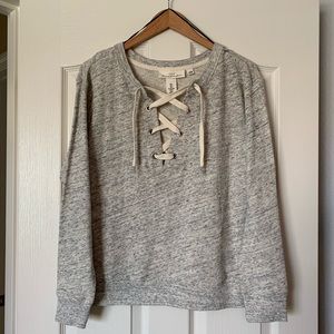 Grey/white Cross Stitch Sweatshirt
